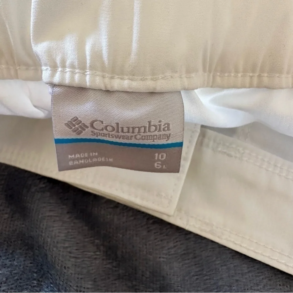NWT Columbia Longer Days White 6” Shorts Size 10